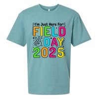 School Field Day Teacher Im Just Here For Field Day 2025 Sueded Cloud Jersey T-Shirt