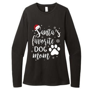 SantaS Favorite Dog Mom Christmas Birthday Dog Lovers Gift Womens CVC Long Sleeve Shirt