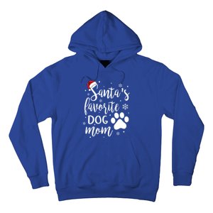 SantaS Favorite Dog Mom Christmas Birthday Dog Lovers Gift Hoodie