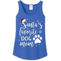 SantaS Favorite Dog Mom Christmas Birthday Dog Lovers Gift Ladies Essential Tank