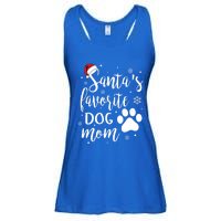 SantaS Favorite Dog Mom Christmas Birthday Dog Lovers Gift Ladies Essential Flowy Tank