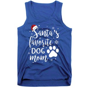 SantaS Favorite Dog Mom Christmas Birthday Dog Lovers Gift Tank Top