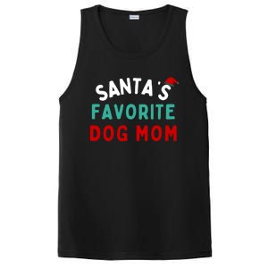 SantaS Favorite Dog Mom Funny Dog Santa Dog Mom Christmas Meaningful Gift PosiCharge Competitor Tank