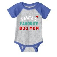 SantaS Favorite Dog Mom Funny Dog Santa Dog Mom Christmas Meaningful Gift Infant Baby Jersey Bodysuit