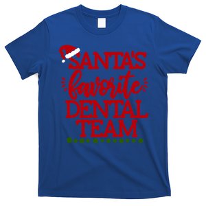 Santas Favorite Dental Team Santas Favorite Nurse Love Elf Gift T-Shirt