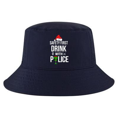 Safety First Drink With Police Christmas Cool Comfort Performance Bucket Hat
