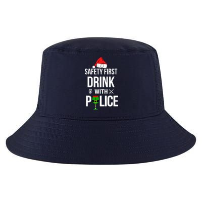 Safety First Drink With Police Christmas Cool Comfort Performance Bucket Hat