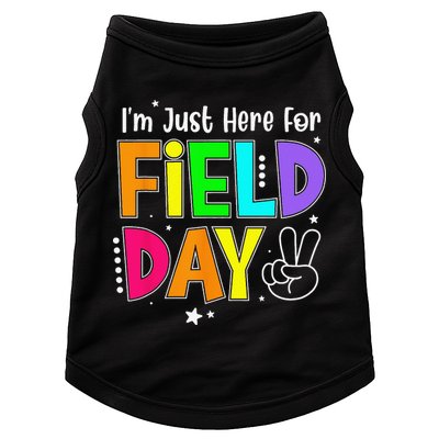 School Field Day Teacher I'm Just Here For Field Day Doggie Tank