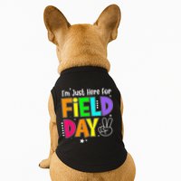 School Field Day Teacher I'm Just Here For Field Day Doggie Tank