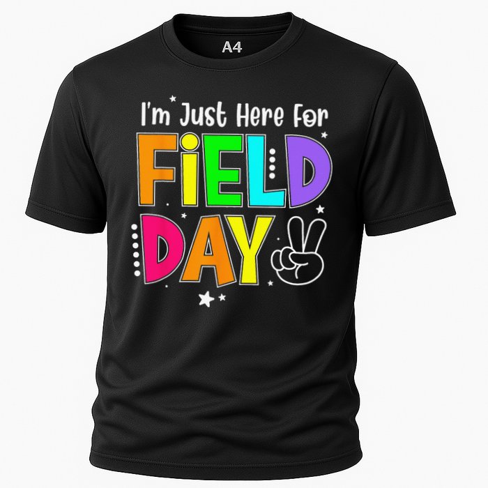 School Field Day Teacher I'm Just Here For Field Day Performance Shirt