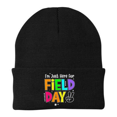 School Field Day Teacher I'm Just Here For Field Day Beanie