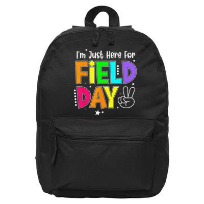 School Field Day Teacher I'm Just Here For Field Day 16 in Basic Backpack