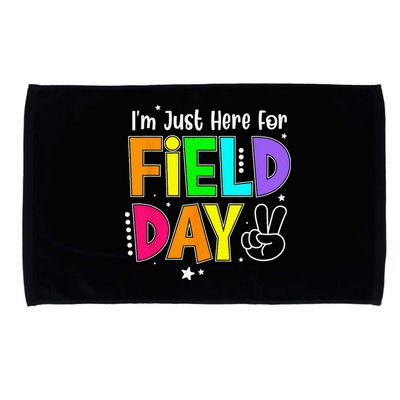 School Field Day Teacher I'm Just Here For Field Day Microfiber Hand Towel