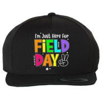 School Field Day Teacher I'm Just Here For Field Day Wool Snapback Cap