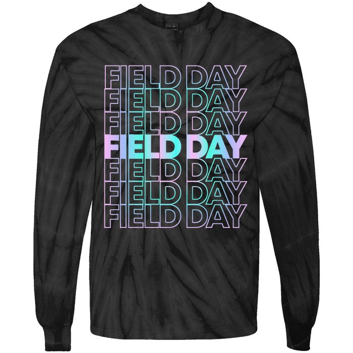 School Field Day Tie-Dye Long Sleeve Shirt