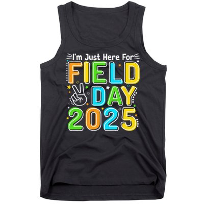 School Field Day Teacher Im Just Here For Field Day 2025 Tank Top