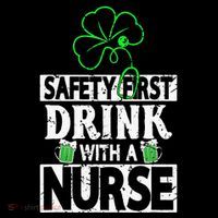 Safety first drink with a Nurse Shenanigan Clover Irishman 16 in Basic Backpack