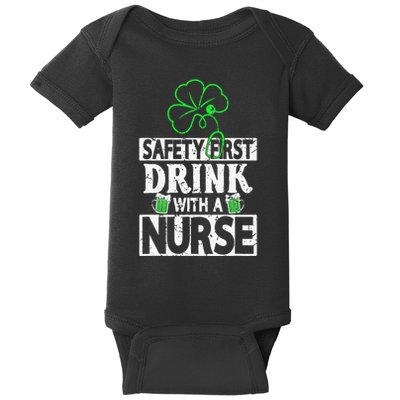 Safety first drink with a Nurse Shenanigan Clover Irishman Baby Bodysuit