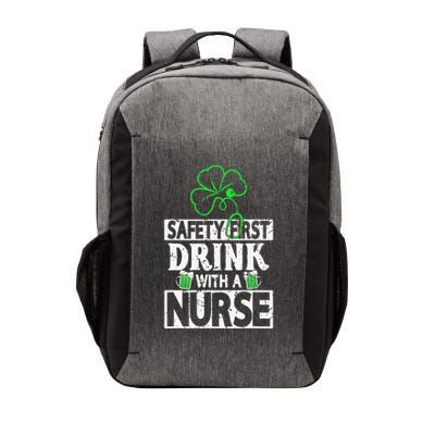 Safety first drink with a Nurse Shenanigan Clover Irishman Vector Backpack