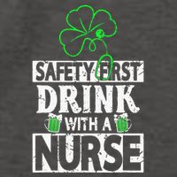 Safety first drink with a Nurse Shenanigan Clover Irishman Vector Backpack