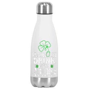 Safety first drink with a Nurse Shenanigan Clover Irishman Stainless Steel Insulated Water Bottle