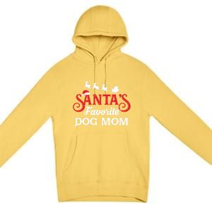 SantaS Favorite Dog Mom Christmas Party Gift Premium Pullover Hoodie