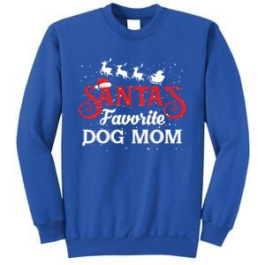 SantaS Favorite Dog Mom Christmas Party Gift Sweatshirt