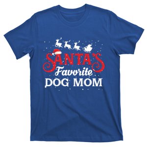 SantaS Favorite Dog Mom Christmas Party Gift T-Shirt