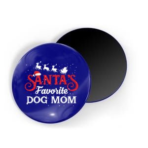 SantaS Favorite Dog Mom Christmas Party Gift Magnet