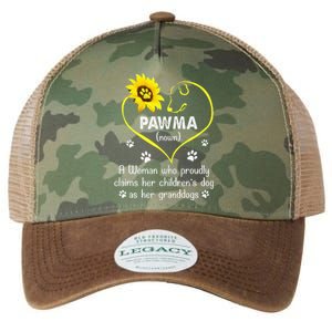 Sunflower Funny Dog Lover Pawma Mother's Day Legacy Tie Dye Trucker Hat