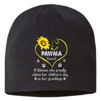 Sunflower Funny Dog Lover Pawma Mother's Day Sustainable Beanie