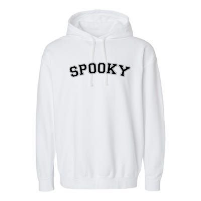 Spooky Front Design Gift Garment-Dyed Fleece Hoodie