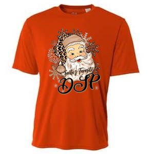 SantaS Favorite Dsp Leopard Hat Funny Santa Christmas Great Gift Cooling Performance Crew T-Shirt