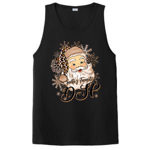 SantaS Favorite Dsp Leopard Hat Funny Santa Christmas Great Gift PosiCharge Competitor Tank