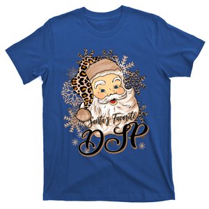 SantaS Favorite Dsp Leopard Hat Funny Santa Christmas Great Gift T-Shirt