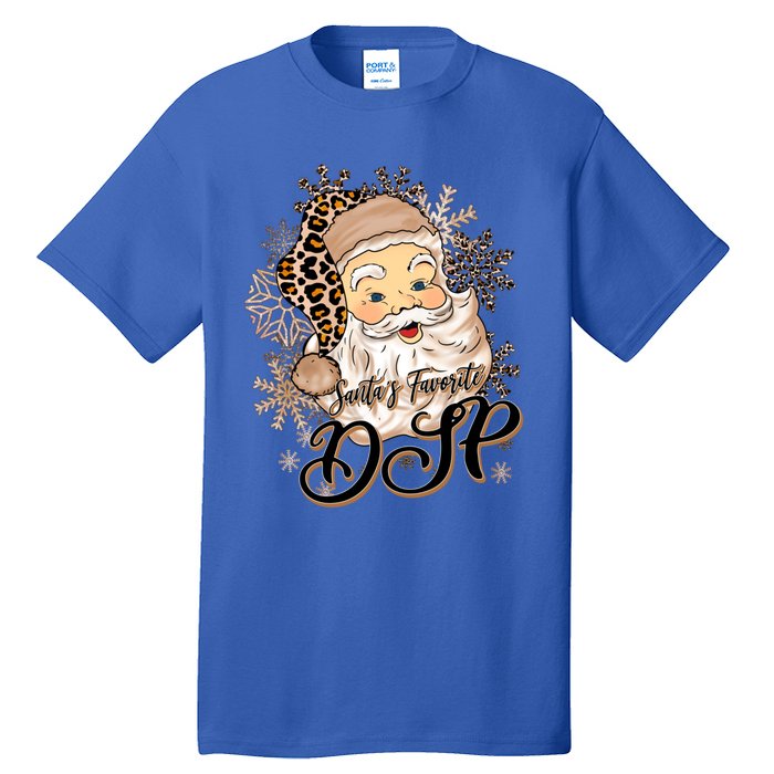 SantaS Favorite Dsp Leopard Hat Funny Santa Christmas Great Gift Tall T-Shirt