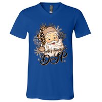 SantaS Favorite Dsp Leopard Hat Funny Santa Christmas Great Gift V-Neck T-Shirt