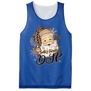 SantaS Favorite Dsp Leopard Hat Funny Santa Christmas Great Gift Mesh Reversible Basketball Jersey Tank