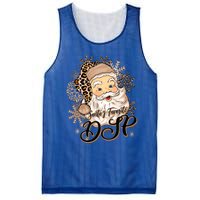 SantaS Favorite Dsp Leopard Hat Funny Santa Christmas Great Gift Mesh Reversible Basketball Jersey Tank