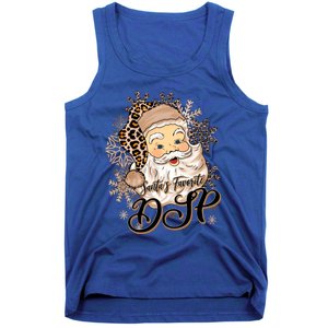 SantaS Favorite Dsp Leopard Hat Funny Santa Christmas Great Gift Tank Top