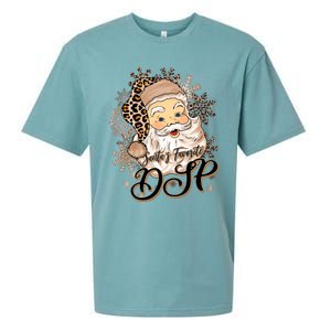 SantaS Favorite Dsp Leopard Hat Funny Santa Christmas Great Gift Sueded Cloud Jersey T-Shirt