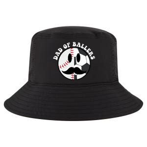 Smile Face Dad Of Ballers Baseball Soccer Player Fathers Day Gift Cool Comfort Performance Bucket Hat