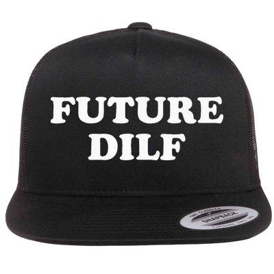 S Future Dilf Flat Bill Trucker Hat