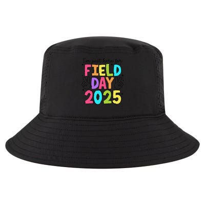School Field Day Teacher Im Just Here For Field Day 2025 Gift Cool Comfort Performance Bucket Hat