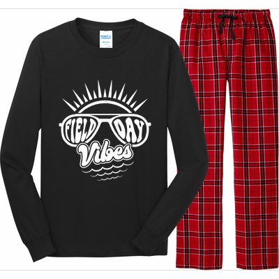 Sunrise Field Day Vibes Last Day Of School Field Day Teacher Gift Long Sleeve Pajama Set