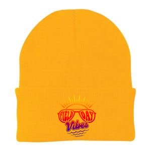 Sunrise Field Day Vibes Last Day Of School Field Day Teacher Meaningful Gift Knit Cap Winter Beanie