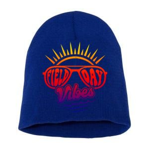 Sunrise Field Day Vibes Last Day Of School Field Day Teacher Meaningful Gift Short Acrylic Beanie