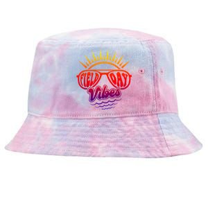 Sunrise Field Day Vibes Last Day Of School Field Day Teacher Meaningful Gift Tie-Dyed Bucket Hat