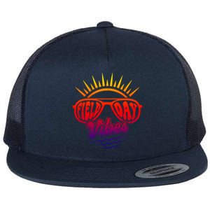 Sunrise Field Day Vibes Last Day Of School Field Day Teacher Meaningful Gift Flat Bill Trucker Hat