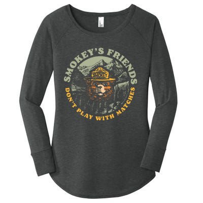 SmokeyS Friends DonT Play With Matches Retro Women's Perfect Tri Tunic Long Sleeve Shirt